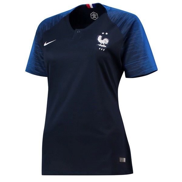 Camiseta Francia 1ª Mujer 2018 Negro